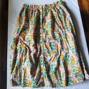 JCrew floral skirt vintage